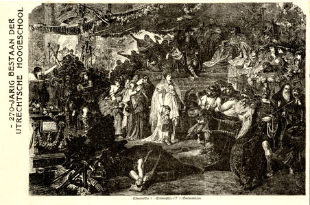 220603 Afbeelding van Thusnelda bij de triomftocht van Germanicus in het jaar 17 na Chr. te Rome; de triomftocht is het ...